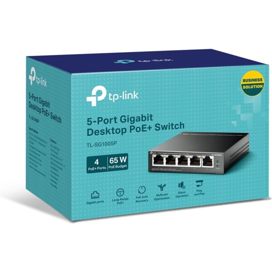 TP-Link TL-SG1005P-PD gigabitový switch - main (2)