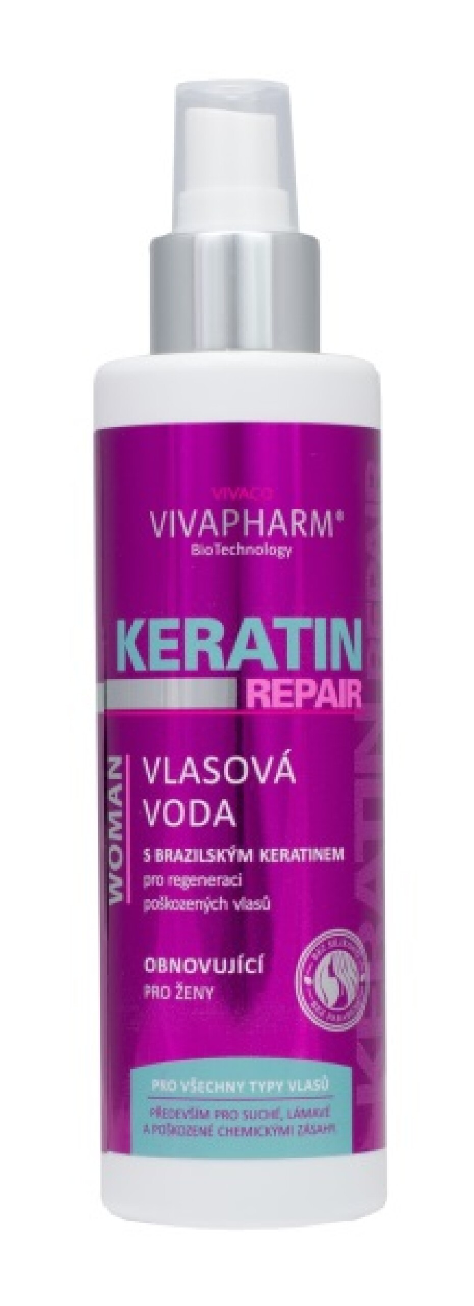 VIVACO Keratinová vlasová voda VIVAPHARM 200ml - main (0)