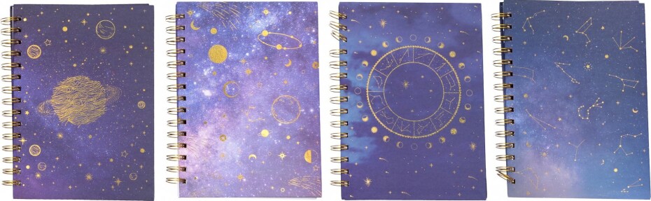 Notes linkovaný spirála 15x21 cm, 100 stran - Zodiac - main (0)