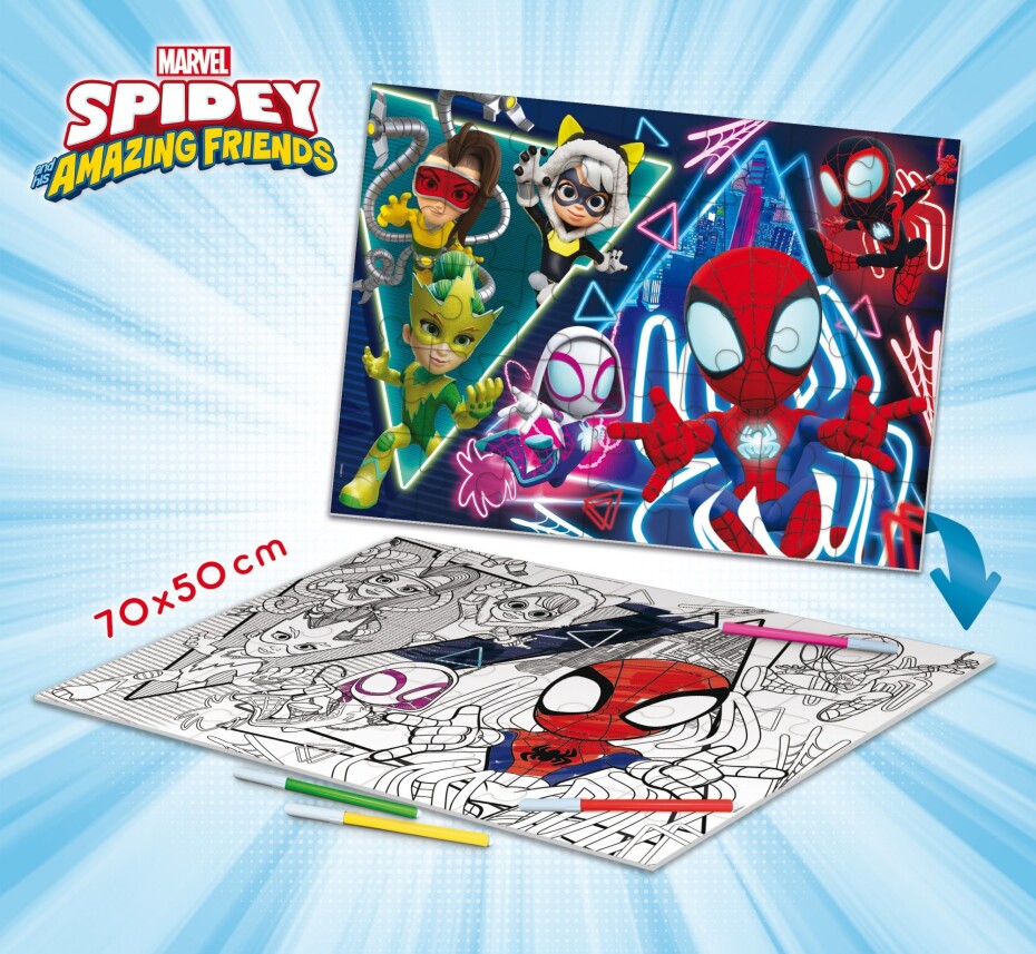 Spider-man Spidey Puzzle MAXI-FLOOR 70x50cm 35 dílků dílků - main (0)