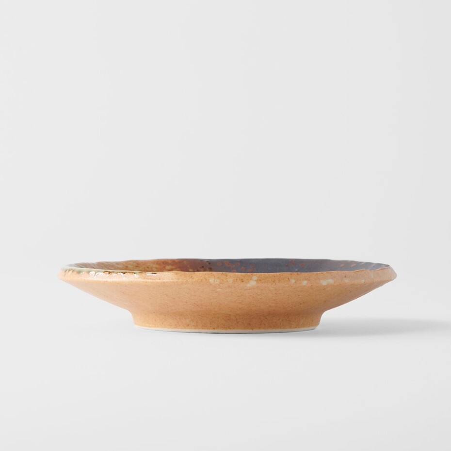 Podšálek WABI SABI 13 cm, hnědá, keramika, MIJ - main (7)