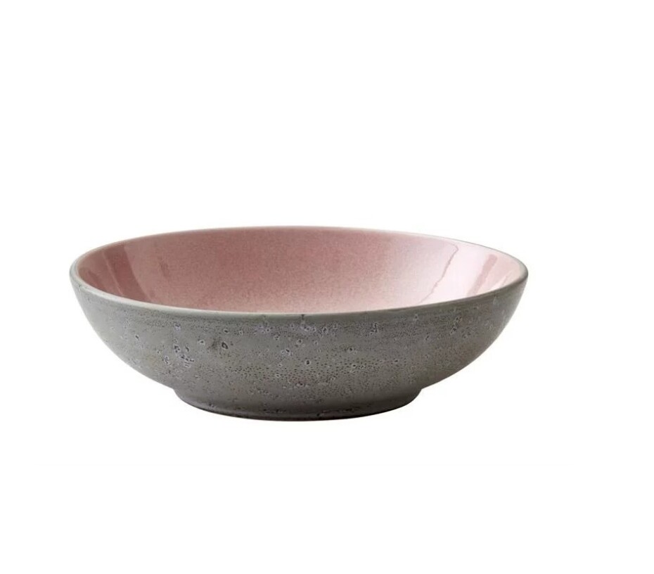 Jídelní miska 20 cm, šedá / světle růžová, Bitz - main (0)