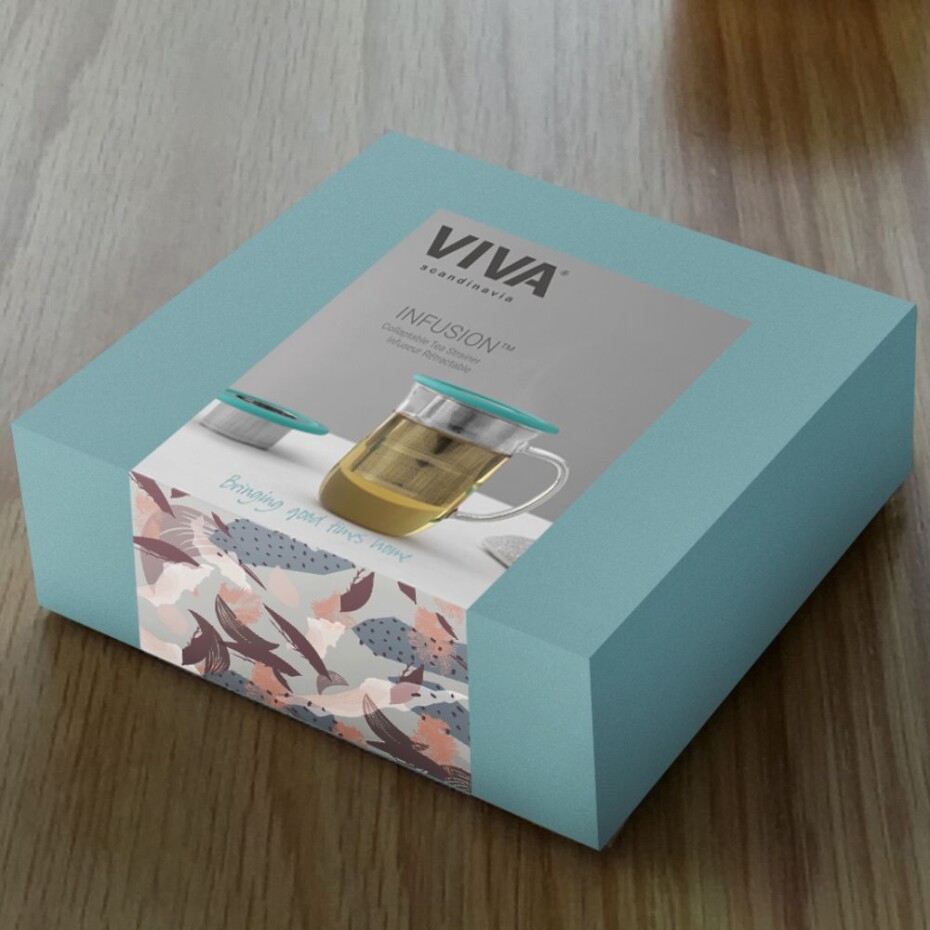 Čajový infuzér INFUSION, skládací, růžová, Viva Scandinavia - main (8)