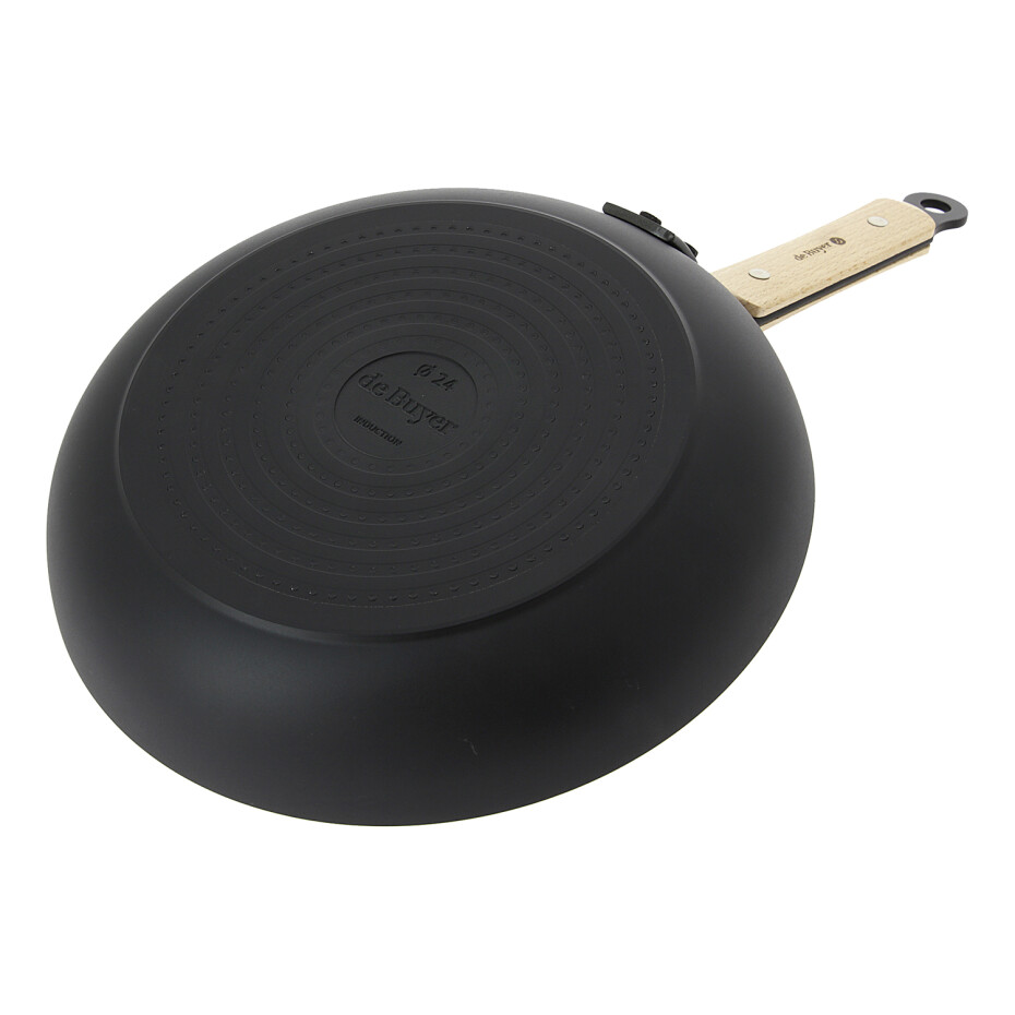 Nepřilnavá pánev CHOC B BOIS 28 cm, s dřevěnou rukojetí, de Buyer - main (2)