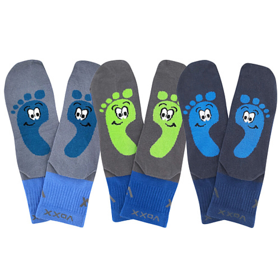 Chlapecké ponožky VoXX - Barefootik kluk, modrá, světle modrá, tmavě modrá Barva: Modrá, Velikost: 20-24 - main (4)