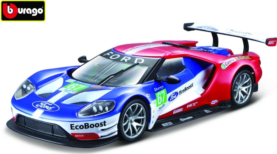 Bburago 1:32 Race DTM Ford GT Race car 2017 No.67 LeMans - main (0)