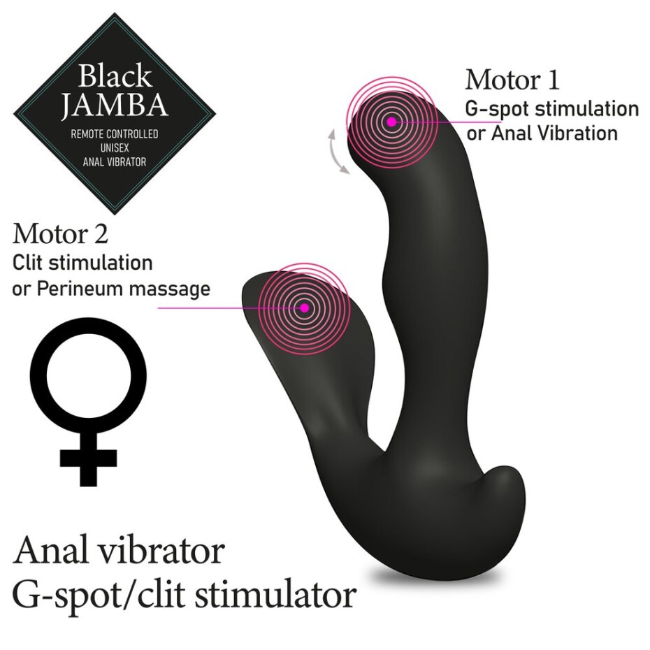 FeelzToys Black Jamba Anal Vibrator - main (3)