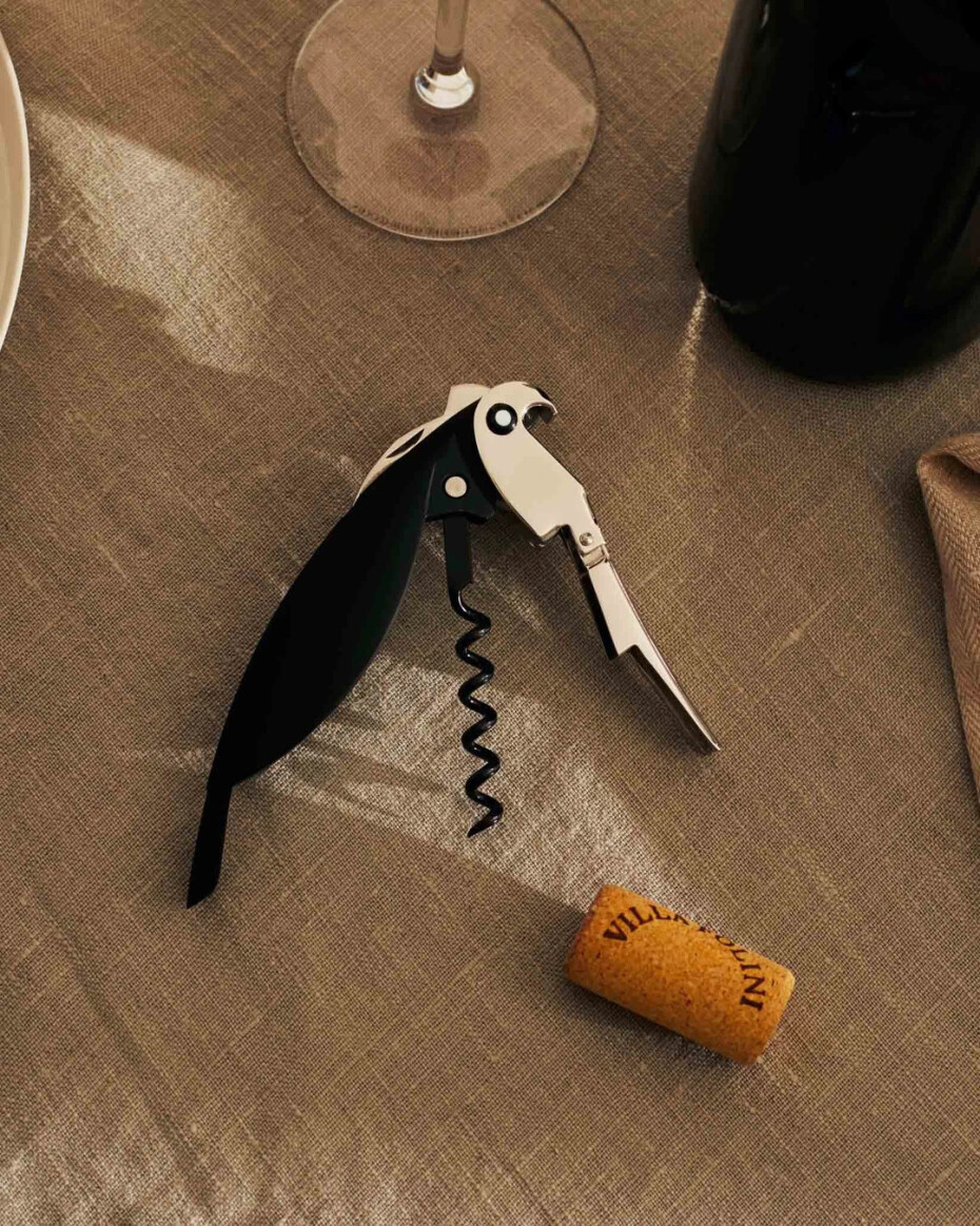 Vývrtka PARROT, černá, Alessi - main (1)