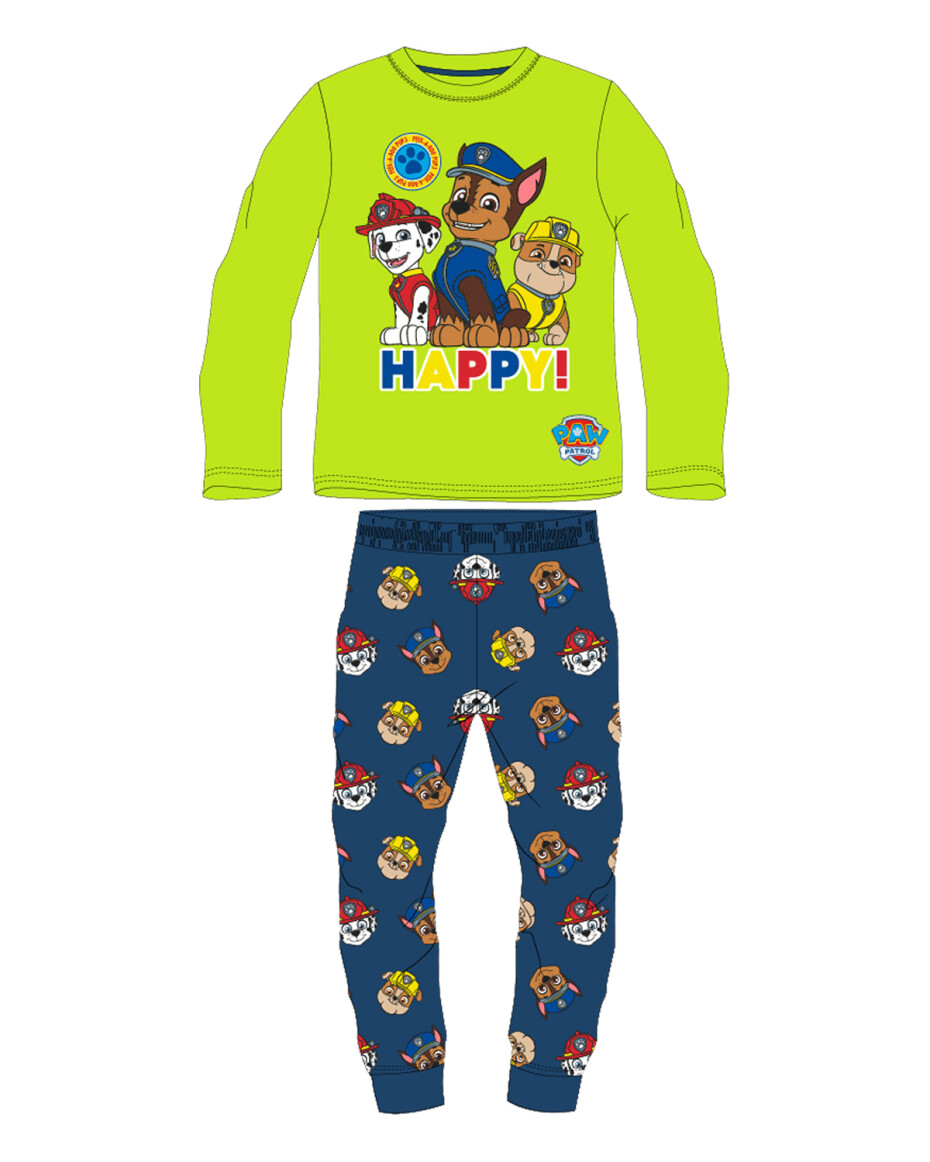 Paw Patrol - Tlapková patrola -Licence Chlapecké pyžamo - Paw Patrol 52041932, zelinkavá Barva: Zelená, Velikost: 128 - main (0)