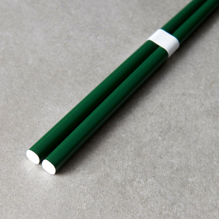 Jídelní hůlky 22,5 cm, zelená, bambus, MIJ - main (2)