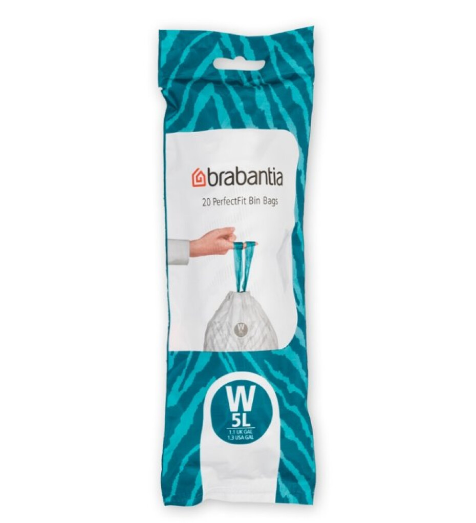 Sáčky do odpadkového koše W PERFECTFIT 5 l, sada 20 ks, Brabantia - main (0)