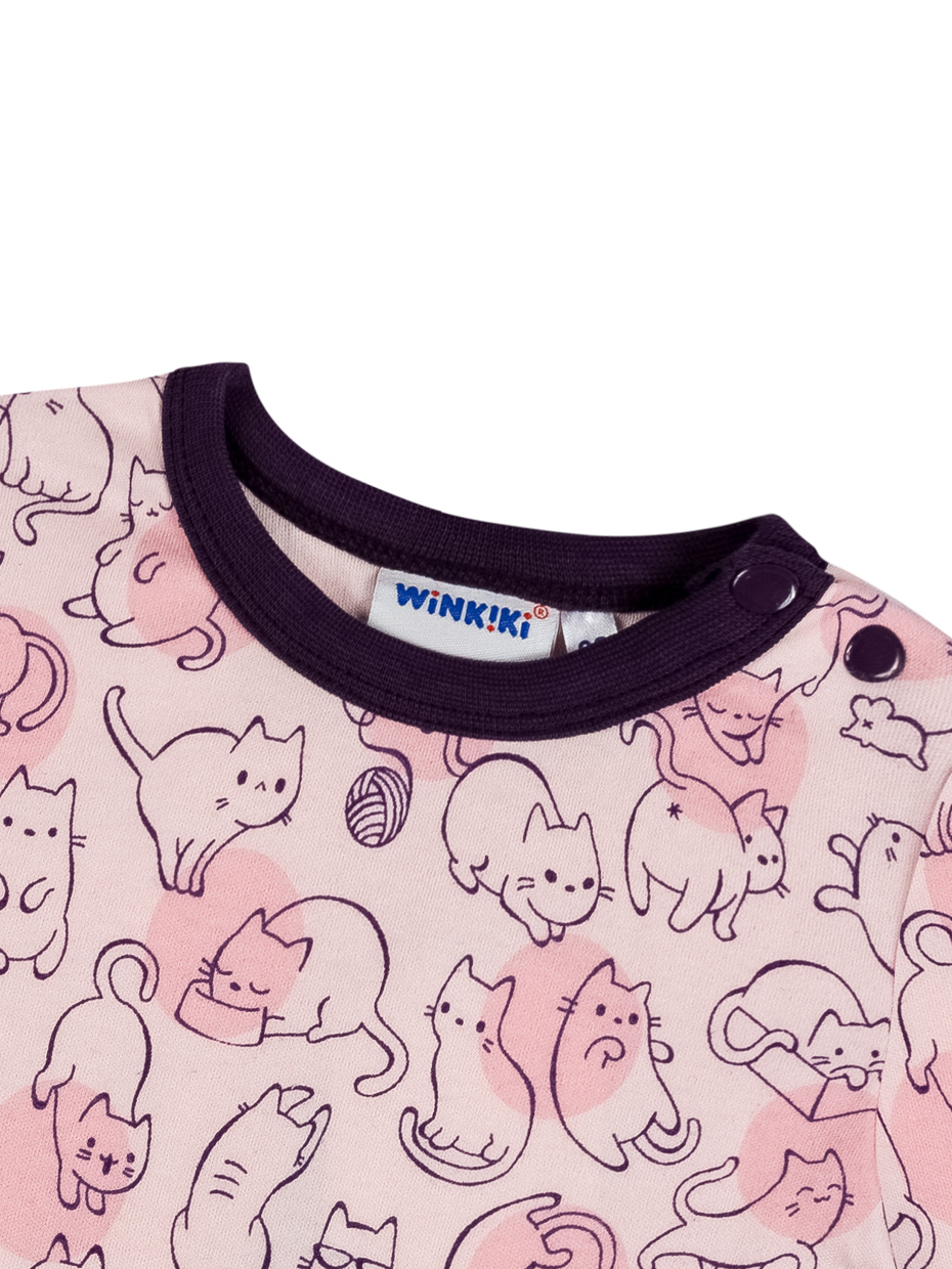Kojenecké body - WINKIKI WNG 02818, růžová Barva: Růžová, Velikost: 80 - main (3)