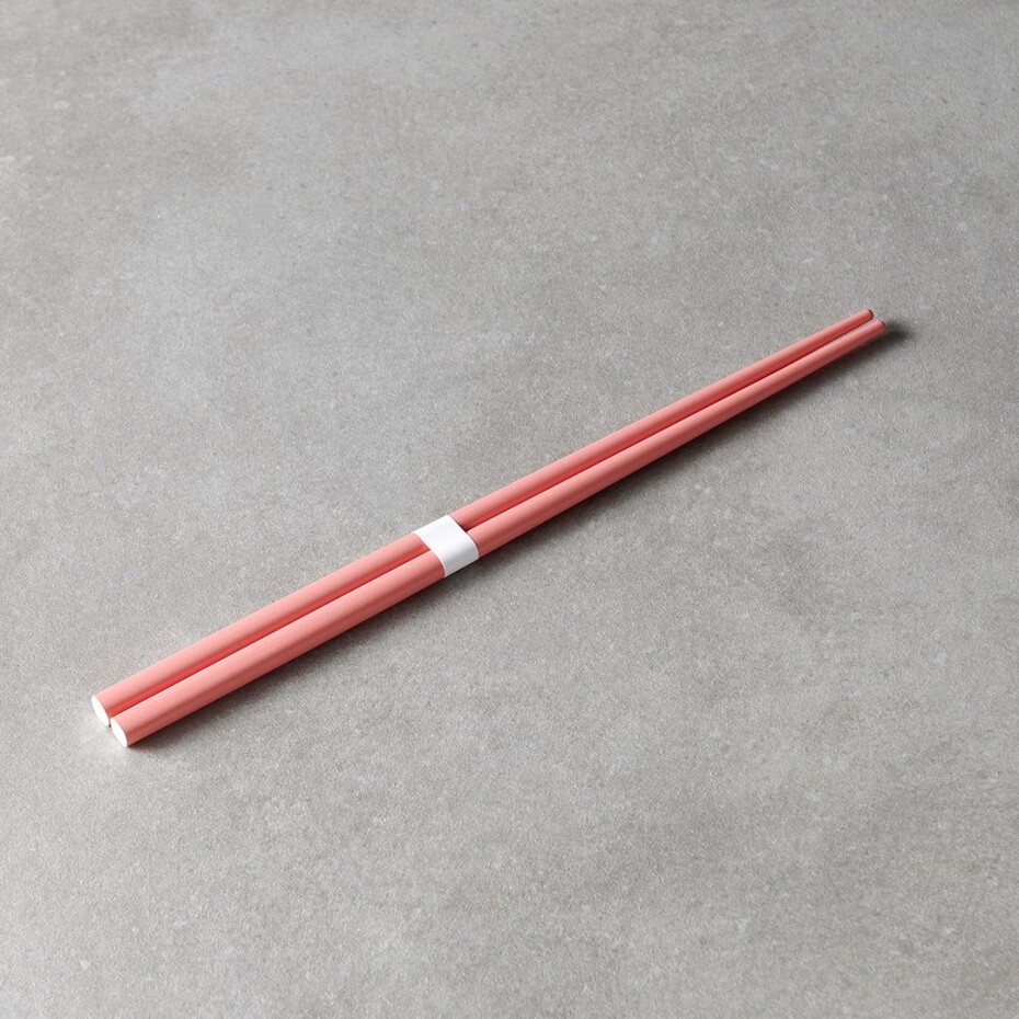 Jídelní hůlky 22,5 cm, růžová, bambus, MIJ - main (4)
