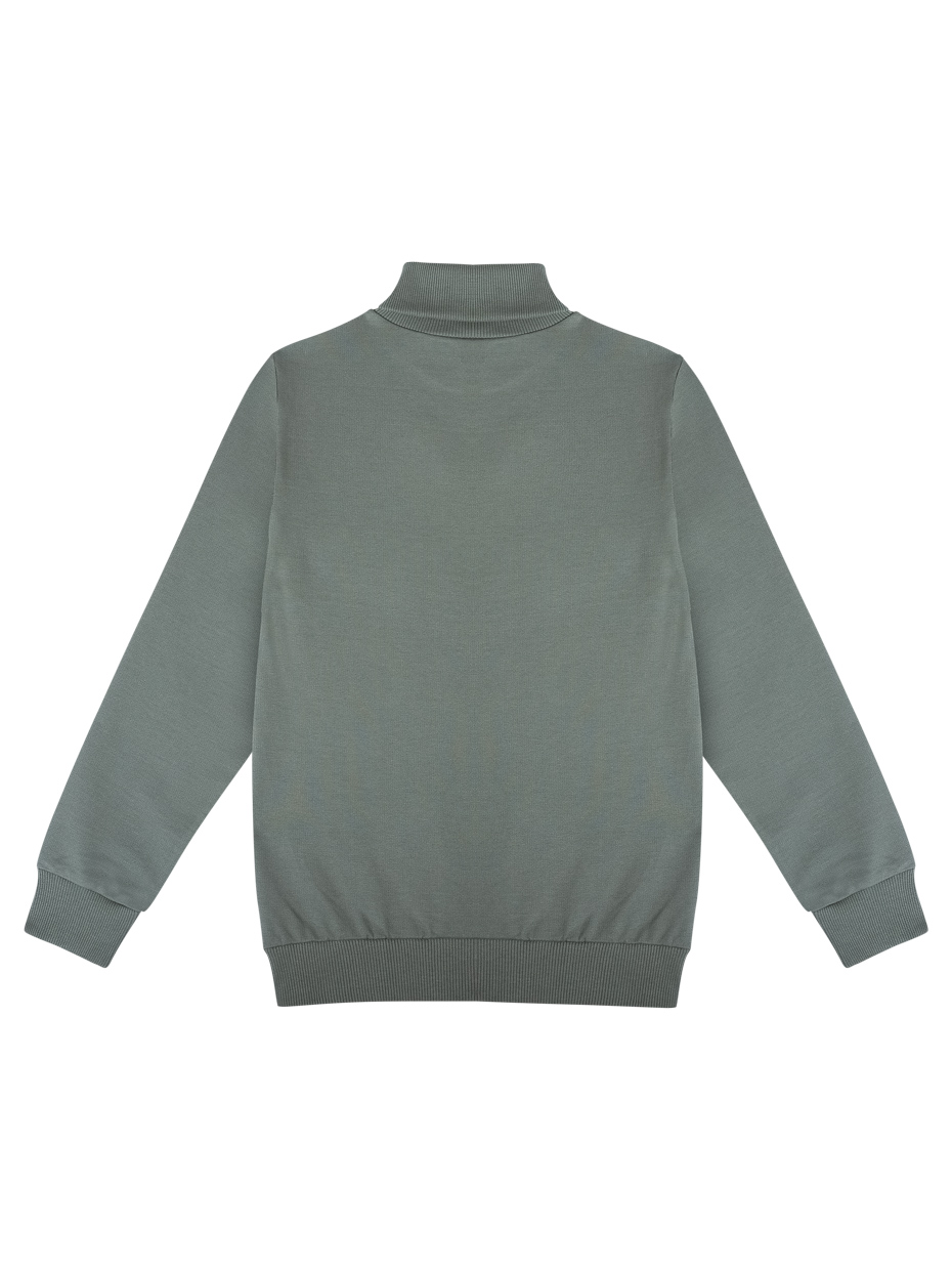 Chlapecká mikina/ rolák - Winkiki WJB 02839, khaki Barva: Khaki, Velikost: 146 - main (3)
