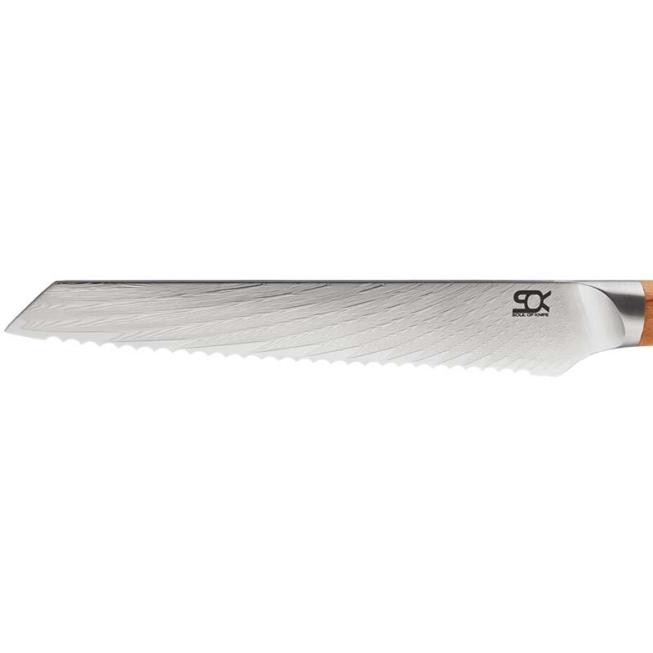 Nůž na chleba SOK OLIVE SUNSHINE DAMASCUS 19 cm, Dellinger - main (2)