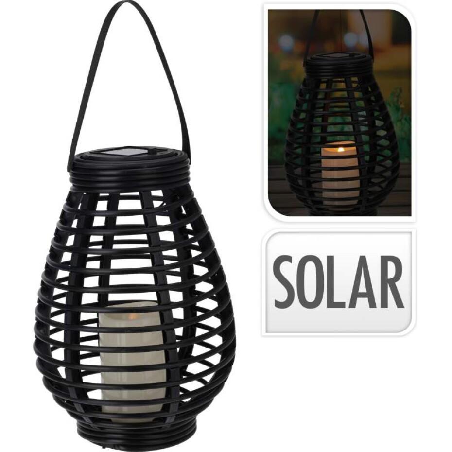 PROGARDEN Lucerna solární  26 cm černá KO-CX2000250 - main (0)