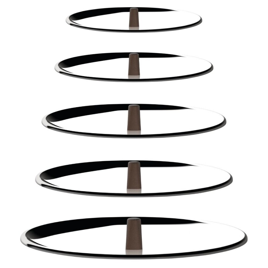 Poklice EDO 16 cm, stříbrná, nerez, Alessi - main (1)