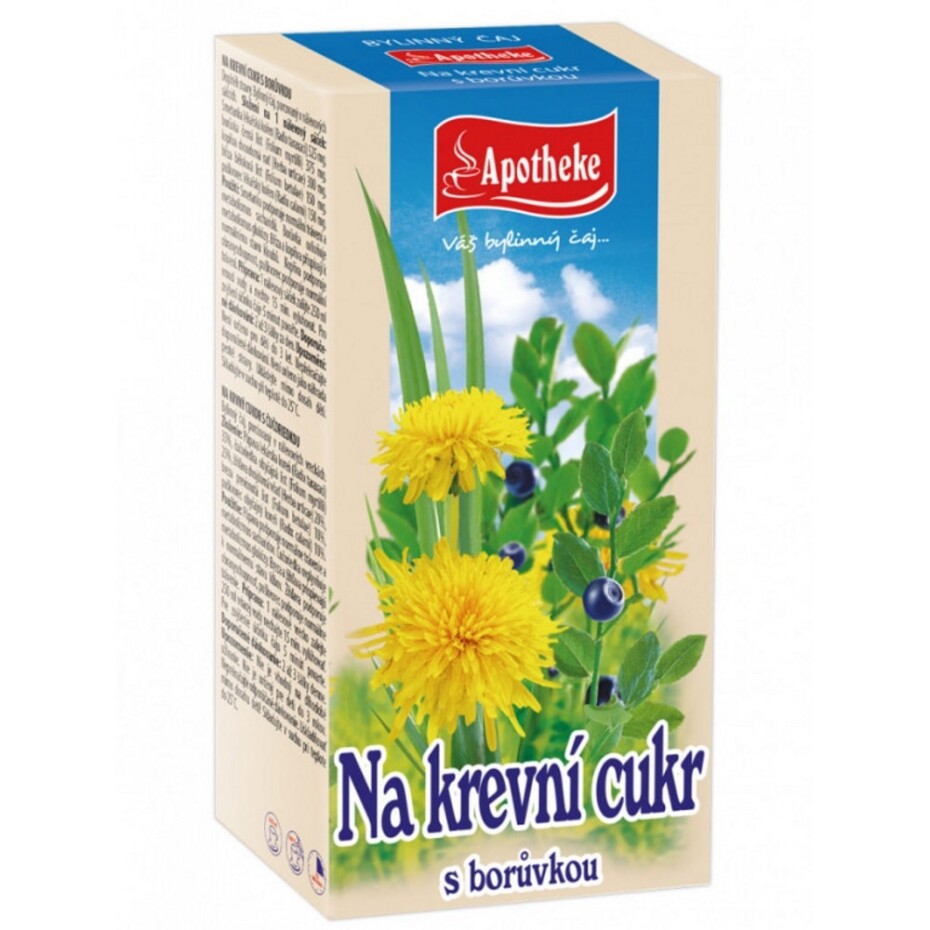 Čaj na krevní cukr s borůvkou Apotheke  20x1,5g - main (0)
