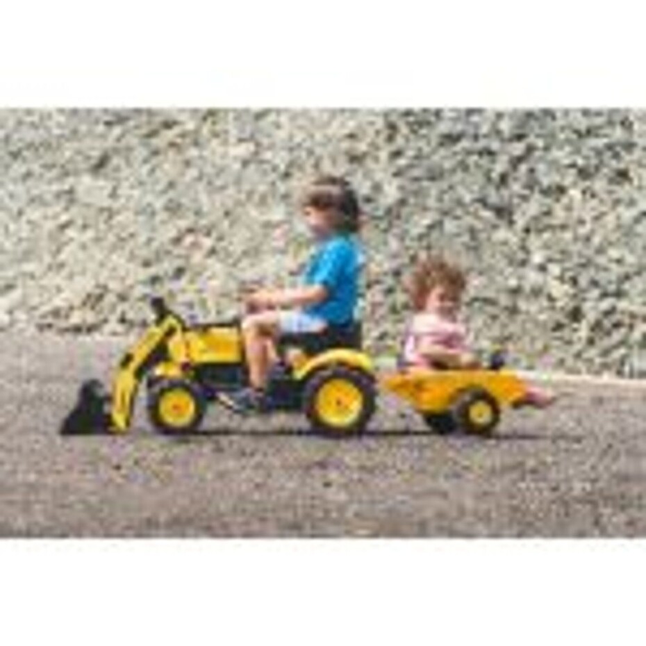 Šlapací traktor 2076M Komastu Pedal backhoe s přívěsem, Falk, W014092 - main (1)