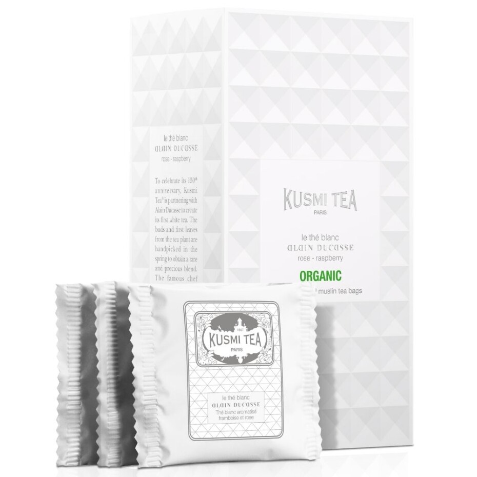 Bílý čaj ALAIN DUCASSE, 24 mušelínových sáčků, Kusmi Tea - main (0)