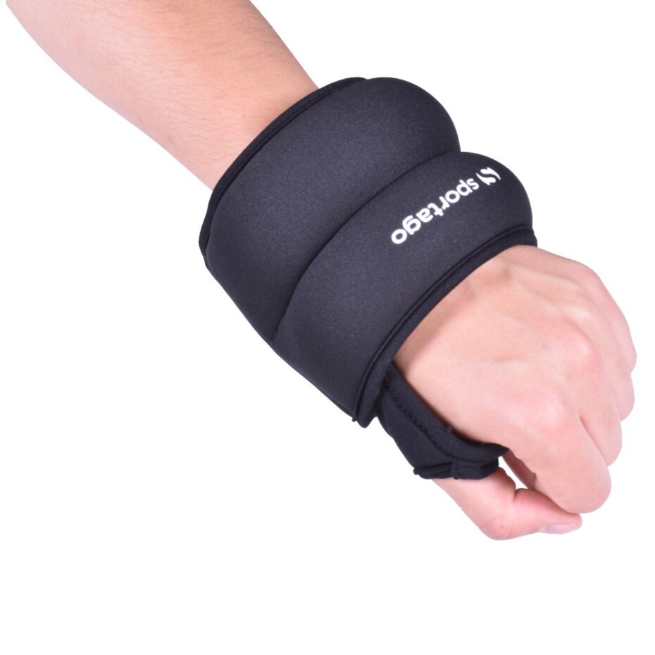 Neoprénové závaží na zápěstí Sportago 2x0,5 kg, černé - main (6)