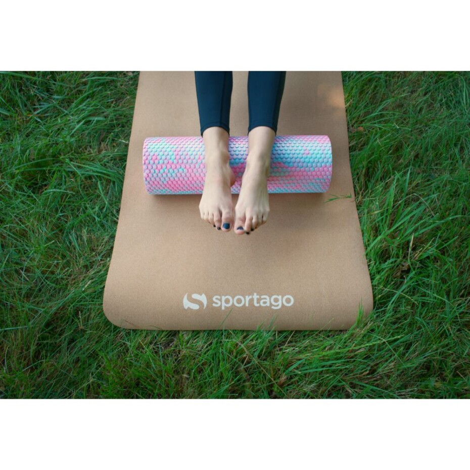 Yoga válec Sportago Seymour, modro-růžový - 90x15 cm - main (7)