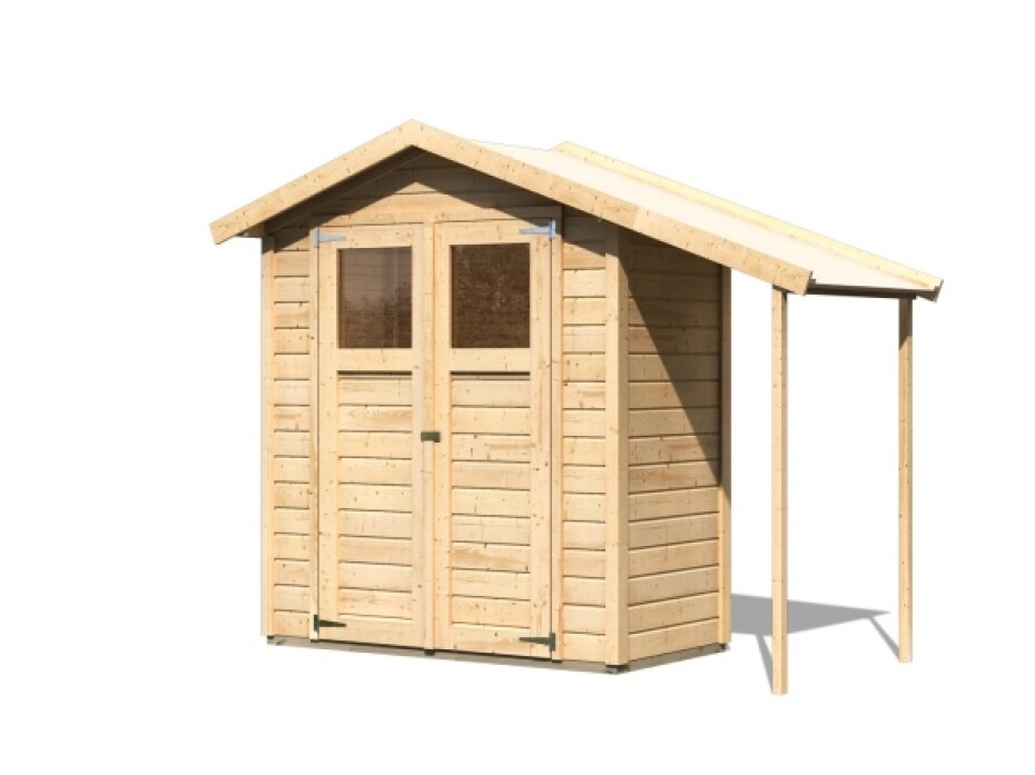Dřevěný domek KARIBU DANA (23485) natur LG2360 - main (0)