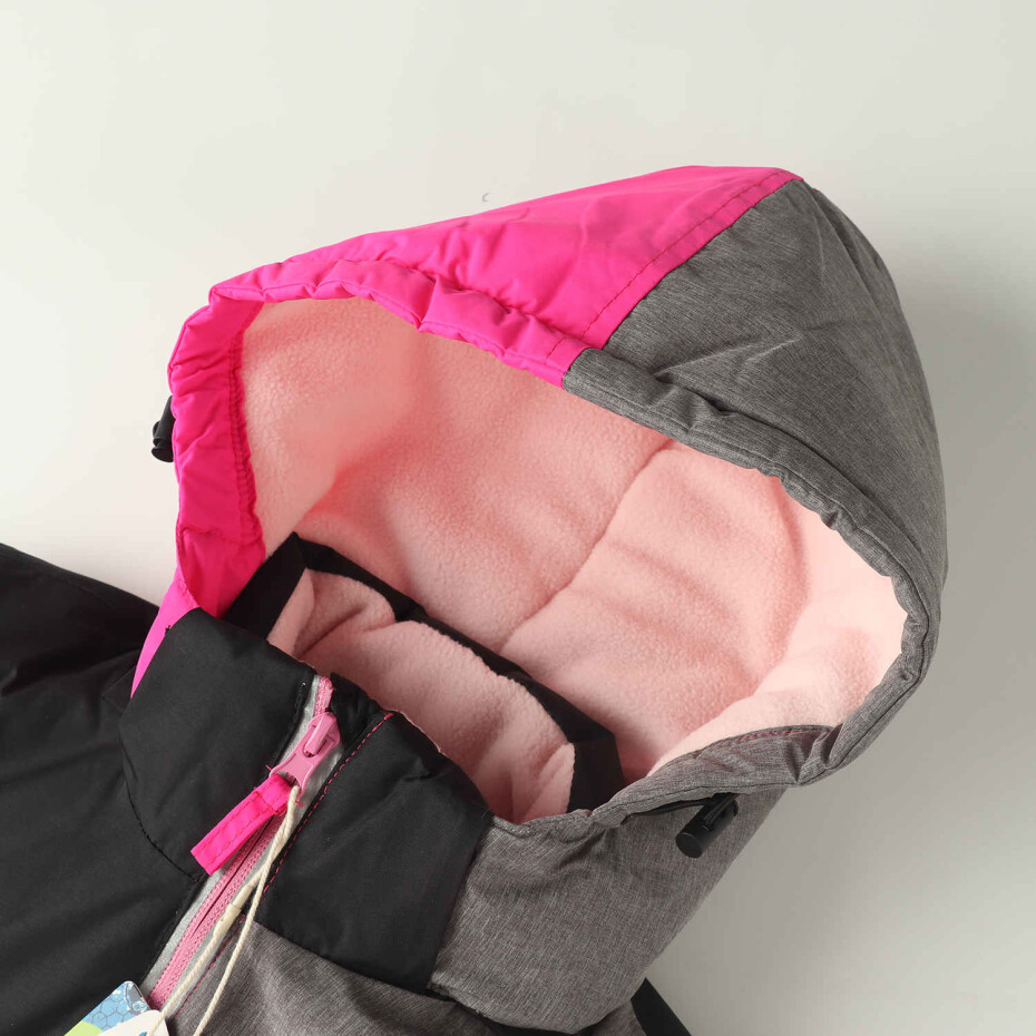Dívčí zimní bunda - KUGO PB7351, růžová Barva: Růžová, Velikost: 110 - main (1)