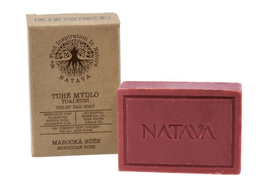 Natava Tuhé mýdlo toaletní - Marocká růže 100 g - main (0)