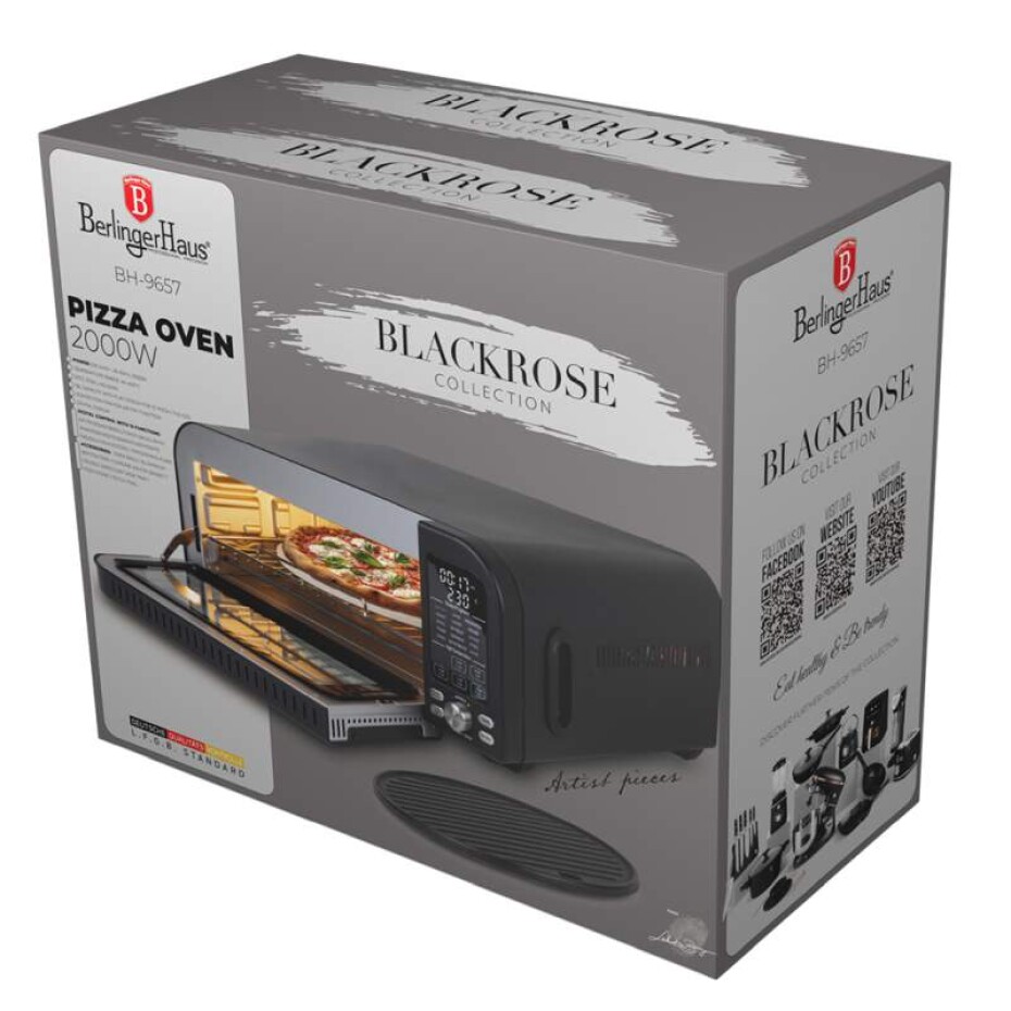 BERLINGERHAUS Pec na pizzu elektrická Black rose Collection  BH-9657 - main (2)