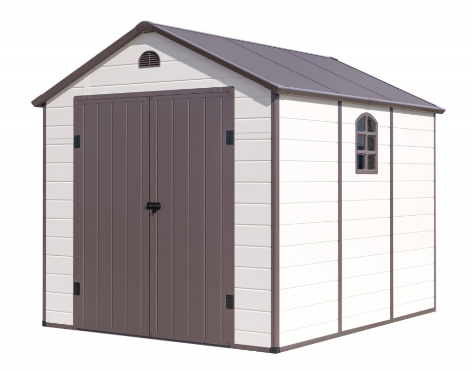 G21 Zahradní domek G21 Boston 670 - 241 x 278 cm, plastový, béžový G21-6390073 - main (0)