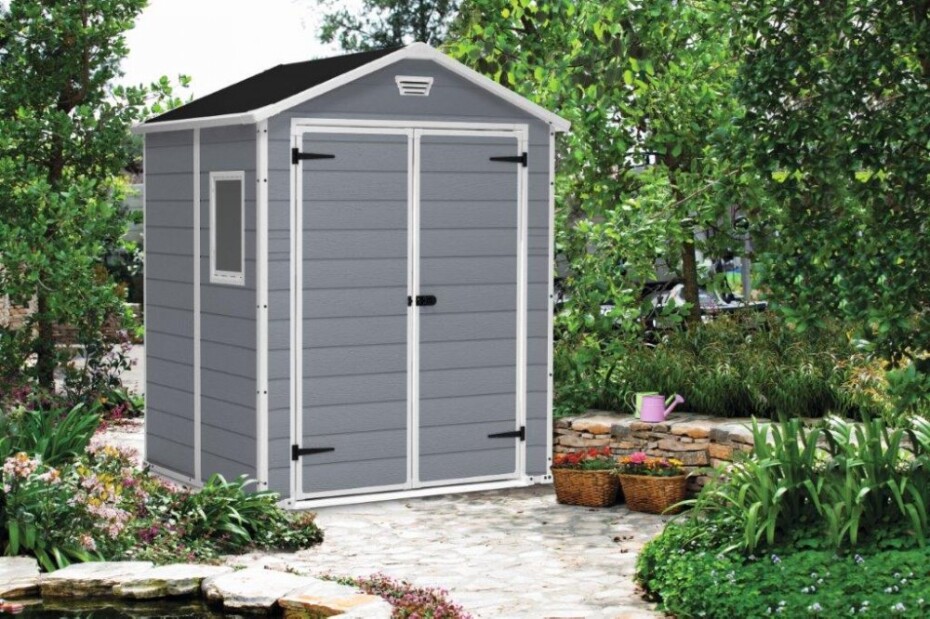 Keter Zahradní domek Keter MANOR 6 x 5 DD šedý / bílý KT-610219 - main (2)