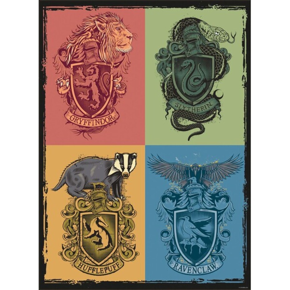 Set 2 plakátů Harry Potter - Crests & Hogwarts (52x38 cm) - main (2)