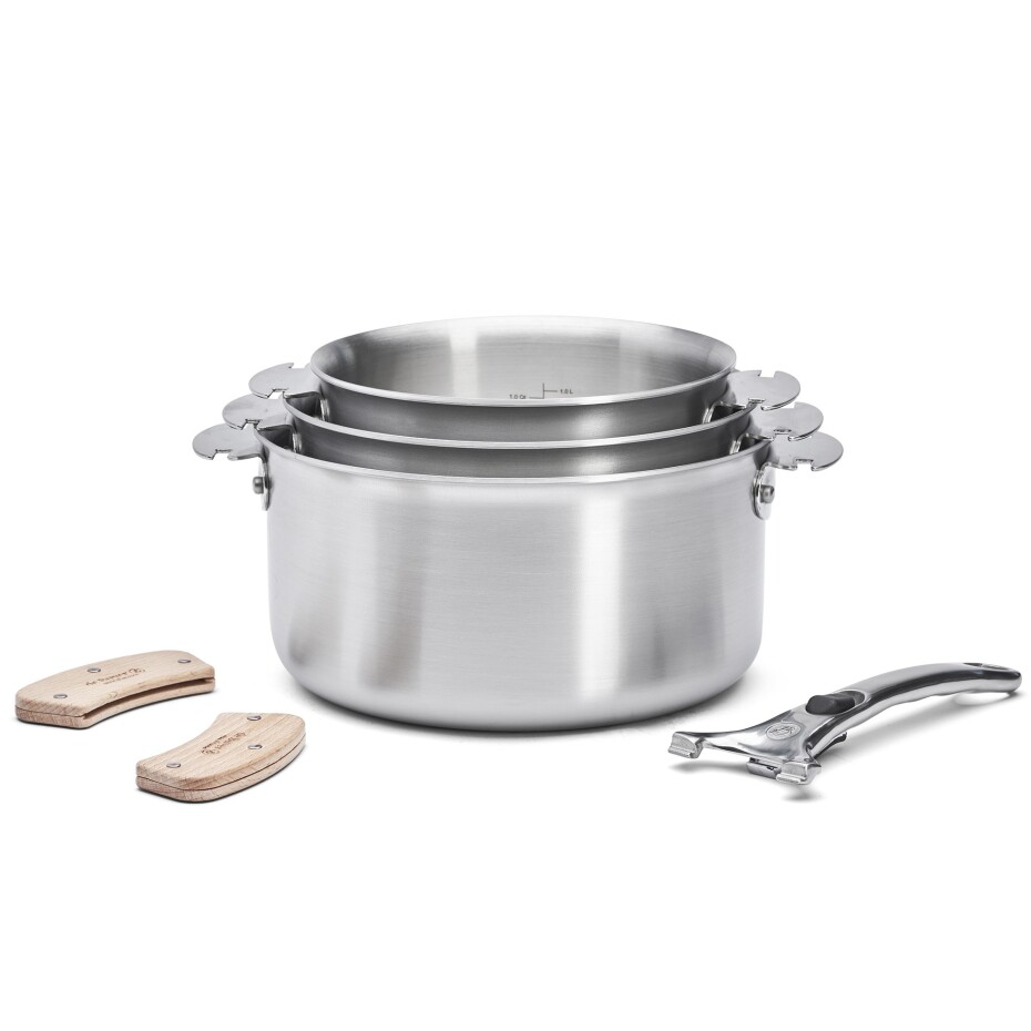 Hrnec ALCHIMY LOQY 20 cm, stříbrná, nerezová ocel, de Buyer - main (17)
