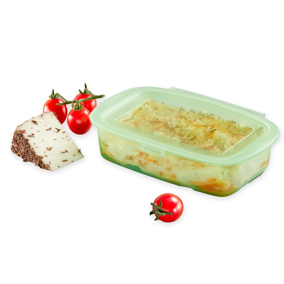 Potravinový box 500 ml, zelená, silikon, Lékué - main (6)