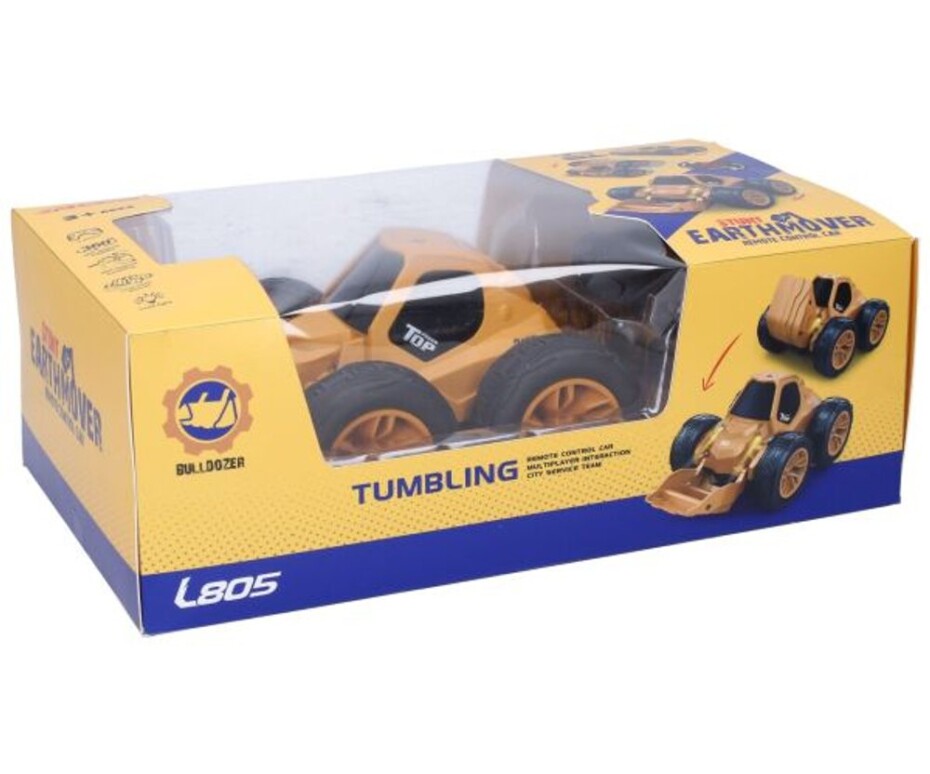 Buldozer překlápěcí RC na dálkové ovládání 20 cm, Wiky RC, W013873 - main (1)