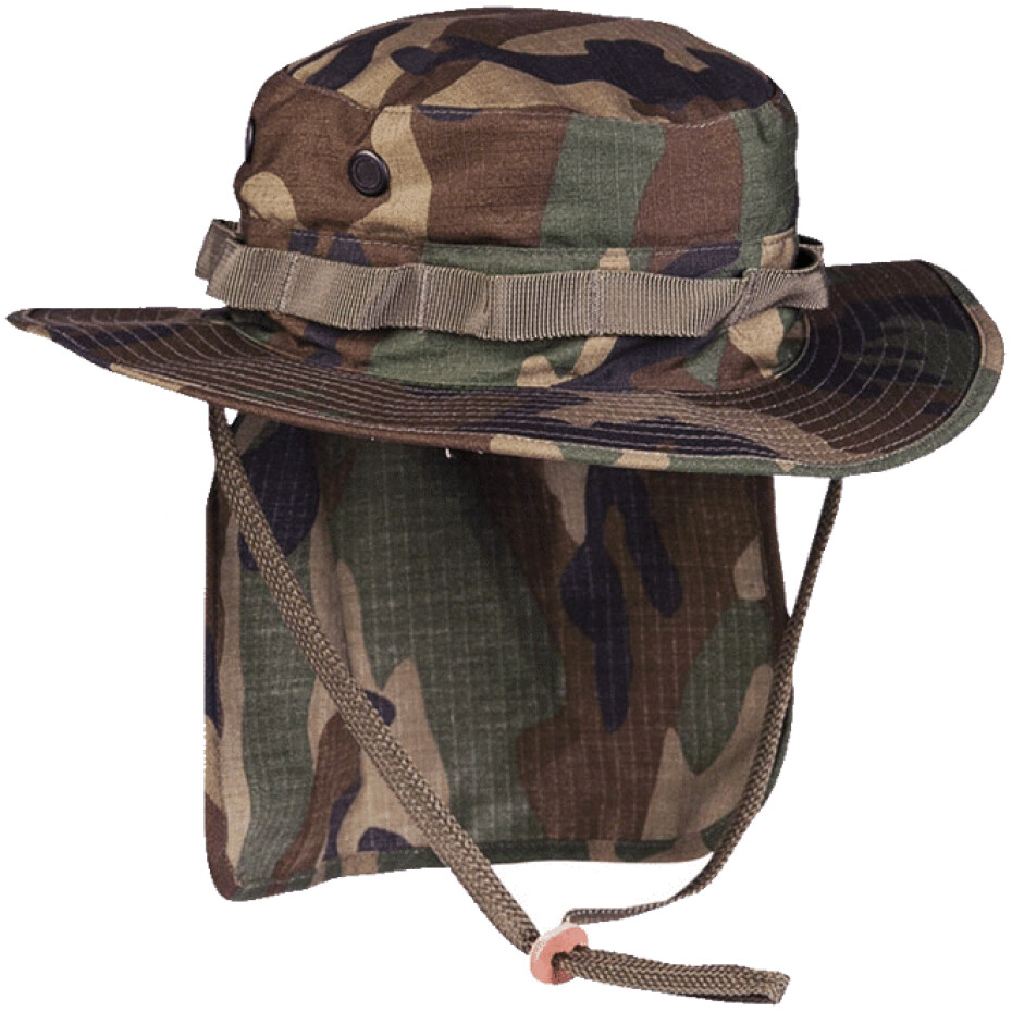 Klobouk Boonie Hat s krytím týla woodland S - main (0)
