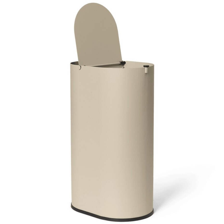 Odpadkový koš ENKEL 6,6 l, kašmírová, uhlíková ocel, ferm LIVING - main (2)