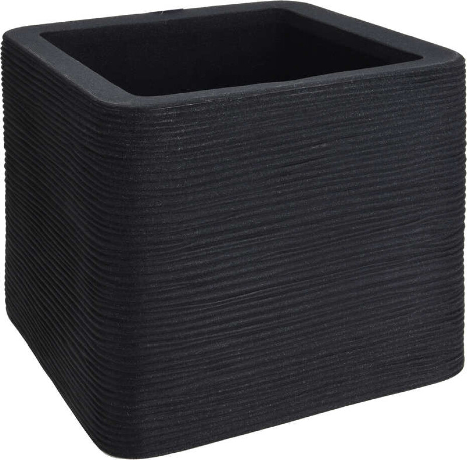 PROGARDEN Květináč žebrovaný 40 x 35 cm antracit KO-Y54192790 - main (0)