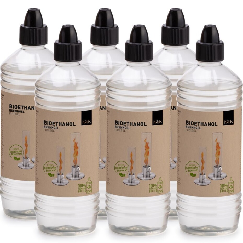 Bioethanol 1 l, sada 6 ks, v gelu, Höfats - main (0)