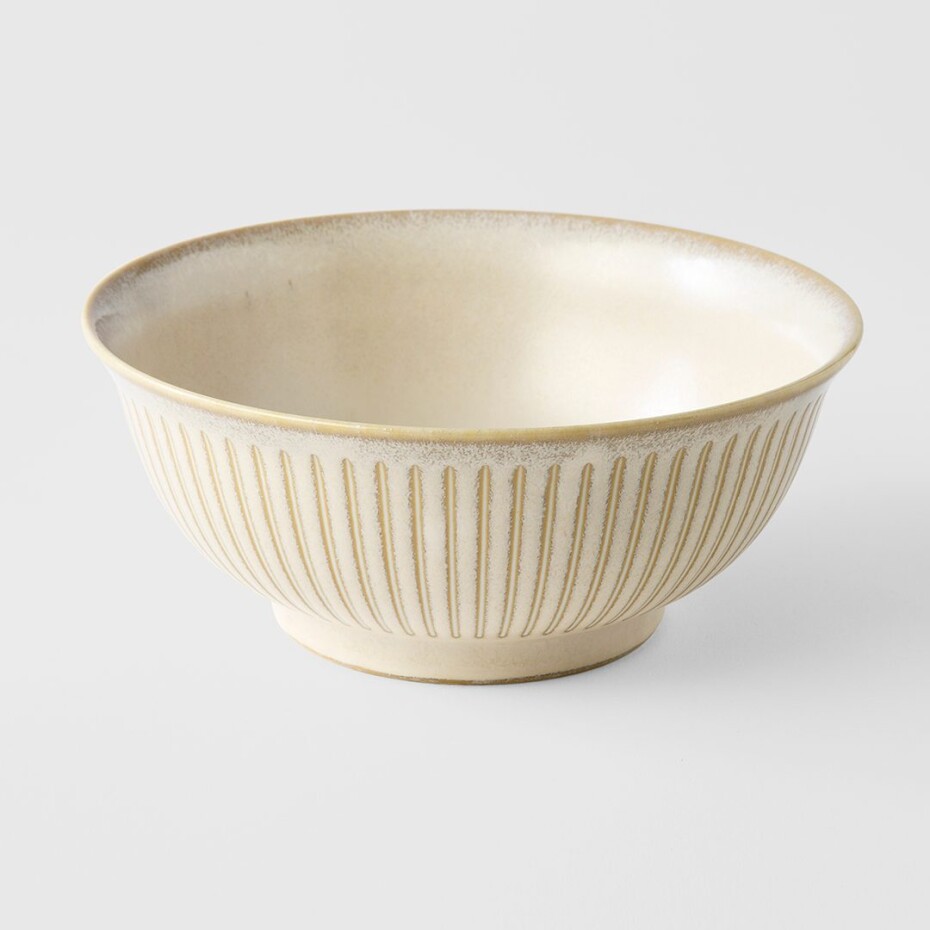 Udon mísa RIDGED ALABASTER 18 cm, MIJ - main (6)