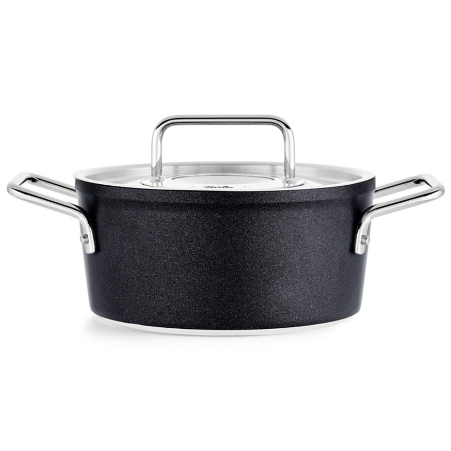Vysoký kastrol ADAMANT 18 cm, černá, hliník, Fissler - main (2)