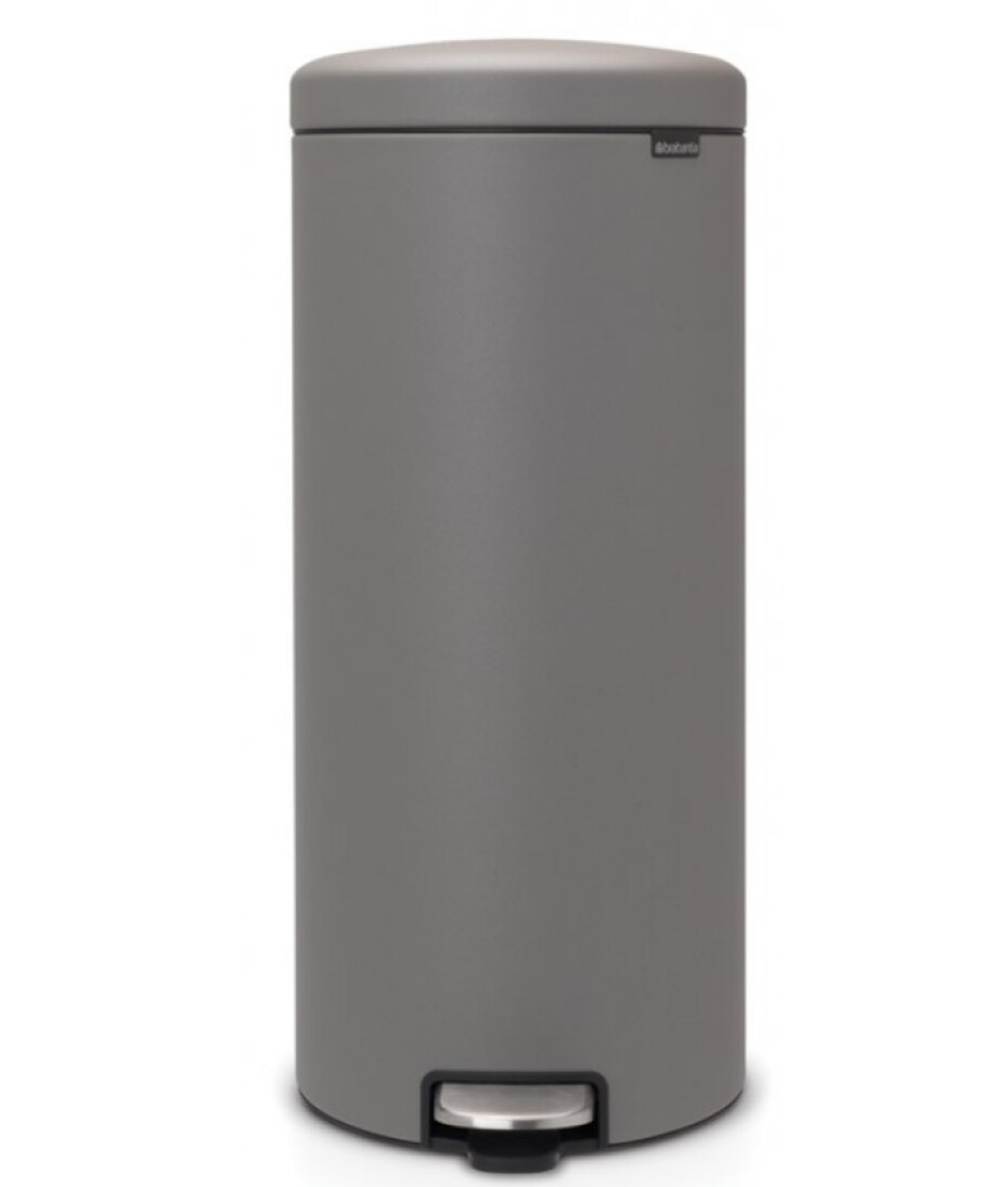Pedálový odpadkový koš NEWICON 30 l, minerální šedá, Brabantia - main (0)