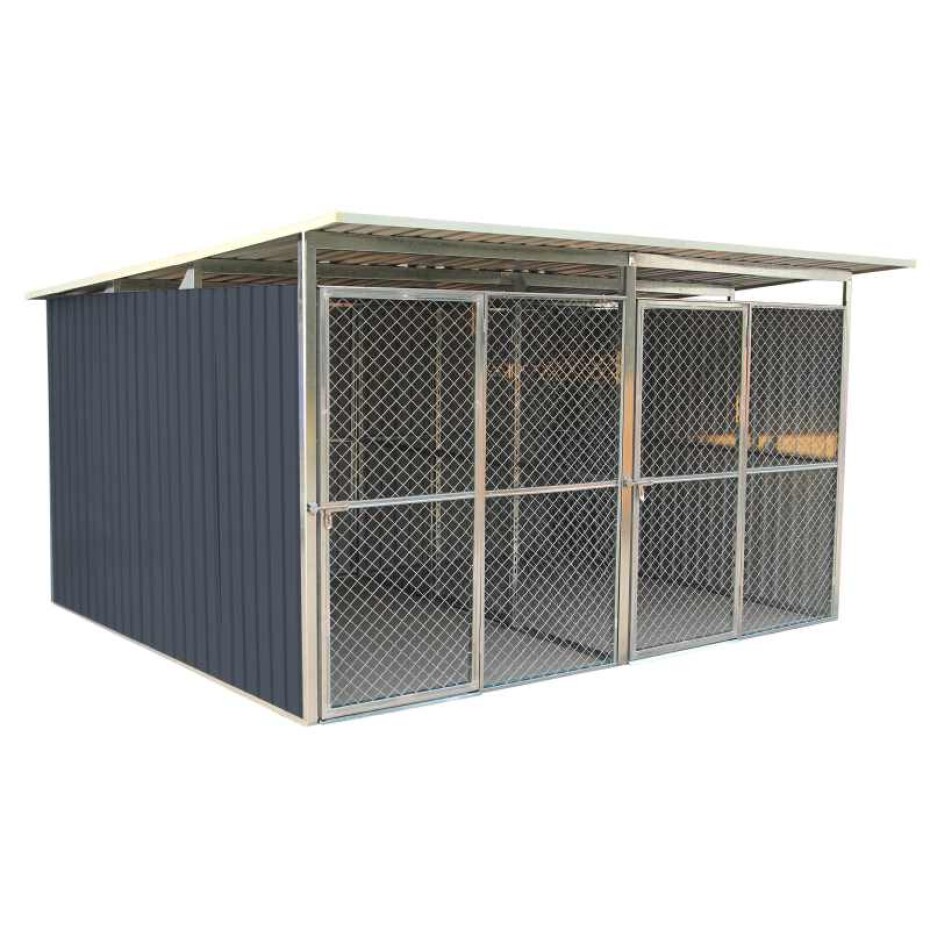 G21 Kotec pro psa G21 KEN 886 - 322 x 275 cm, dvoumístný, šedý G21-63900594 - main (0)
