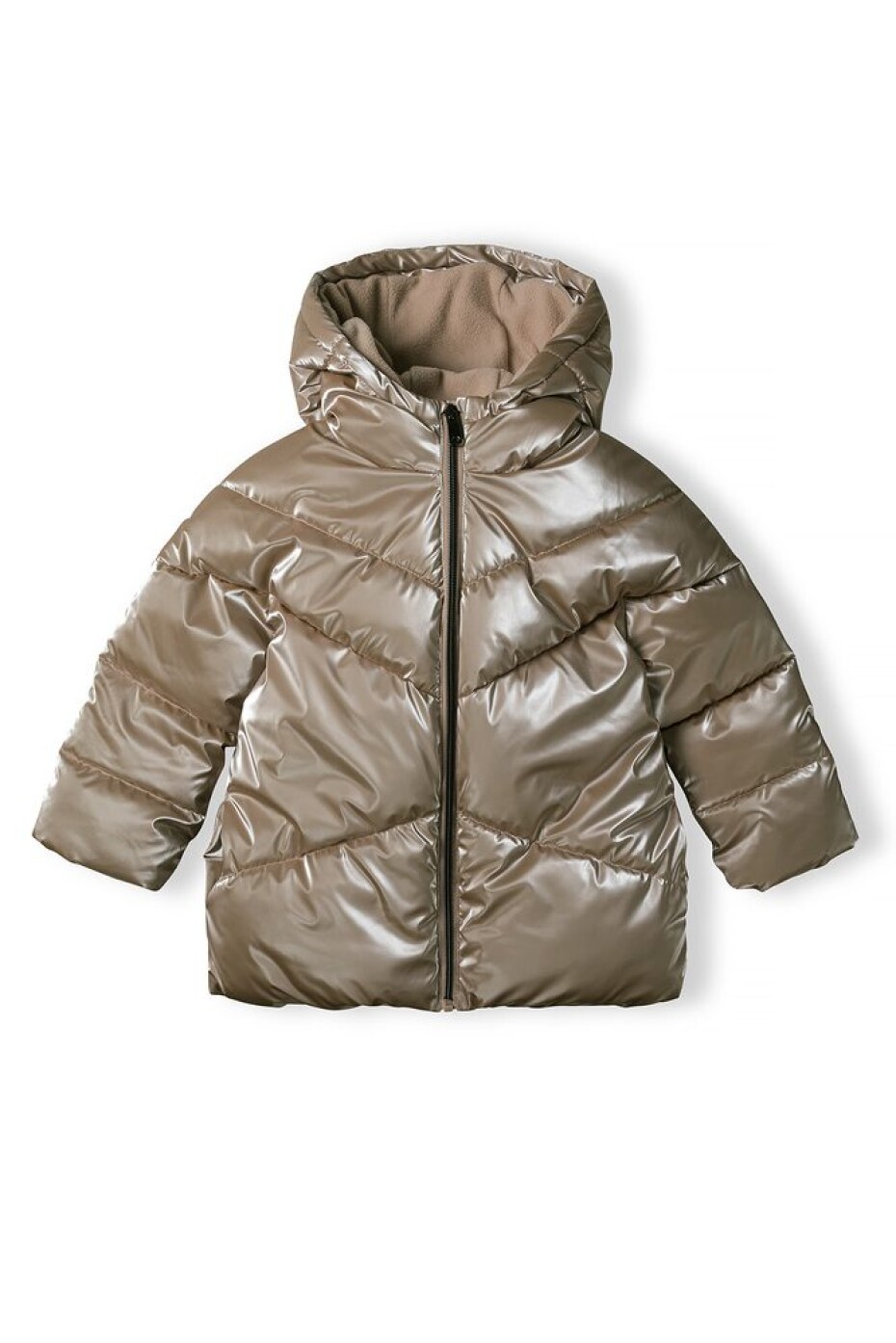 Kabát dívčí prošívaný Puffa s chlupatou podšívkou, Minoti, 16coat 20, hnědá - 158/164 | 13/14let - main (0)