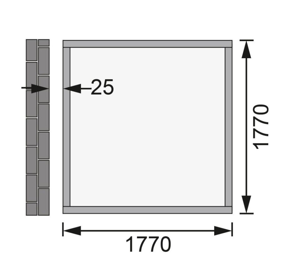 Dřevěný domek KARIBU WANDLITZ 2 (73072) šedý LG3073 - main (2)