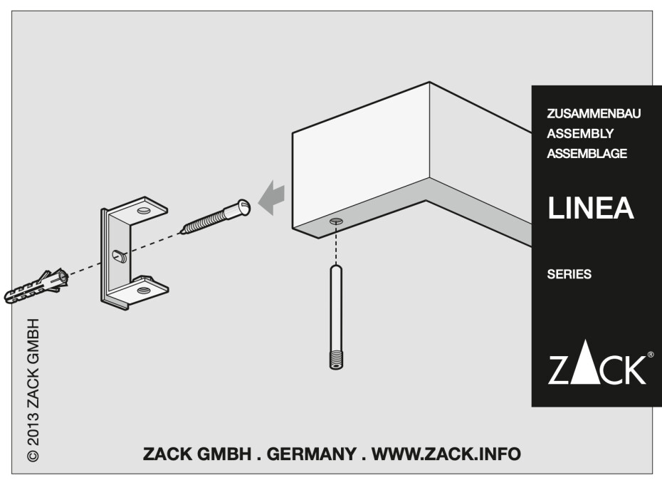 Závěsná tyč na ručníky LINEA, brouseny nerez, 61 cm ZACK - main (2)