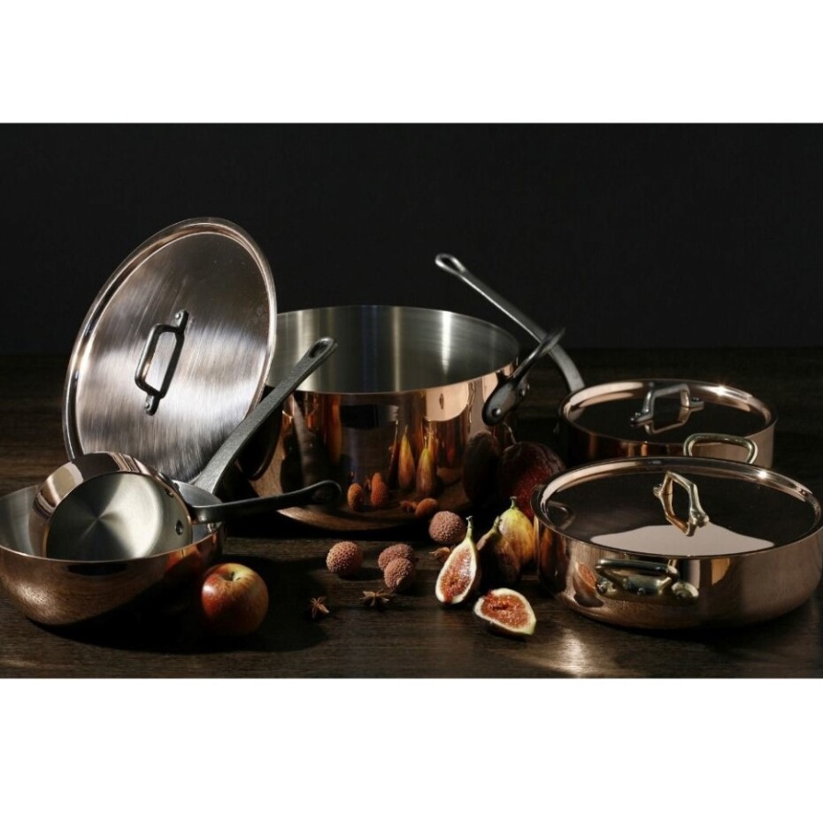 Hrnec INOCUIVRE 20 cm, s litinovými uchy, měď, de Buyer - main (4)