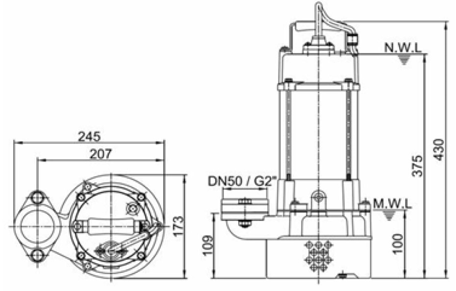 HCP AL‐05LN 400V bez plováku - main (2)