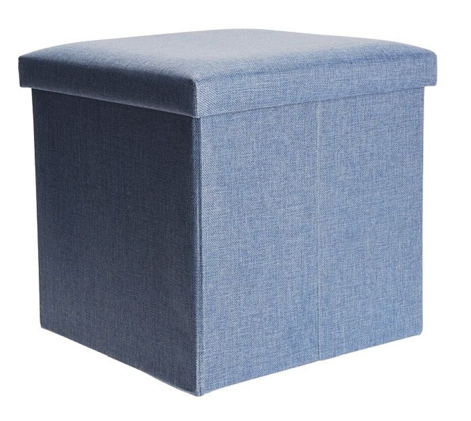 HOMESTYLING Taburet s úložným prostorem 38x38cm modrá KO-101000520modr - main (0)